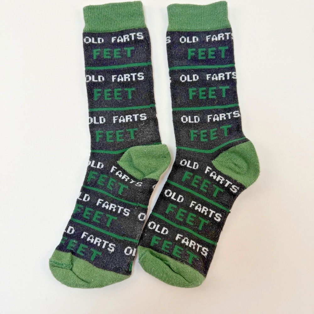 Old Fart‎ Socks Black Cotton Pair Gift For Him Funny Novelty Gift